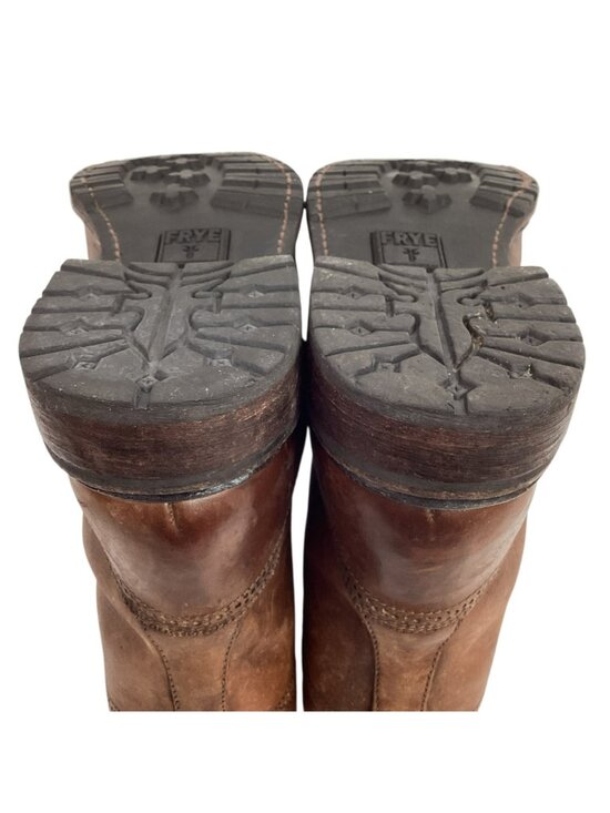 John A Frye Earl Wingtip Mens 13D Leather Lace-Up Boots Made In Mexico Vintage S